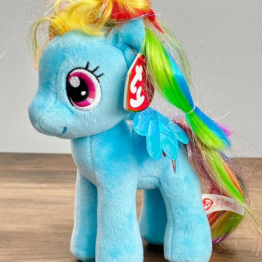 TY Beanie Sparkle My Little Pony Rainbow Dash Plush Unicorn Stuffed Toy 2016 NWT